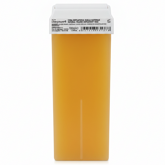 Depiwell Ricarica Rullo 100ml | Cera Liposolubile Naturale al Miele | Epilazione Professionale Made in Italy | Alta Aderenza