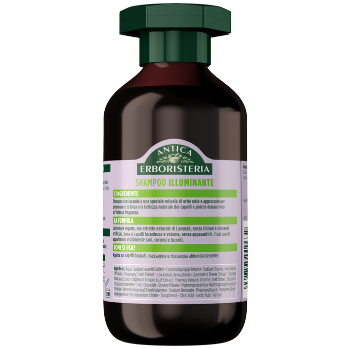 Antica Erboristeria Shampoo Illuminante Lavanda 250ml – 98% Naturale per Capelli Normali e Leggeri