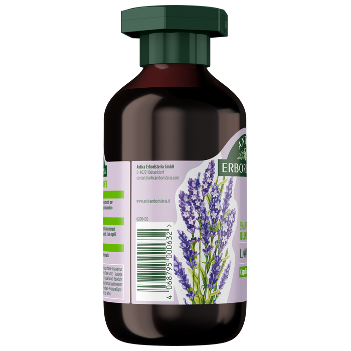 Antica Erboristeria Shampoo Illuminante Lavanda 250ml – 98% Naturale per Capelli Normali e Leggeri