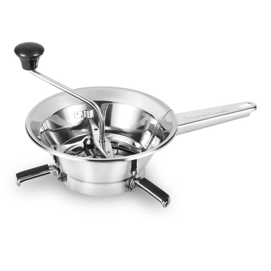 Moulinex Passaverdure Grande A45306 Acciaio Inox 24 cm – Meccanica a 2 Dischi Intercambiabili per Salse e Puree Perfette