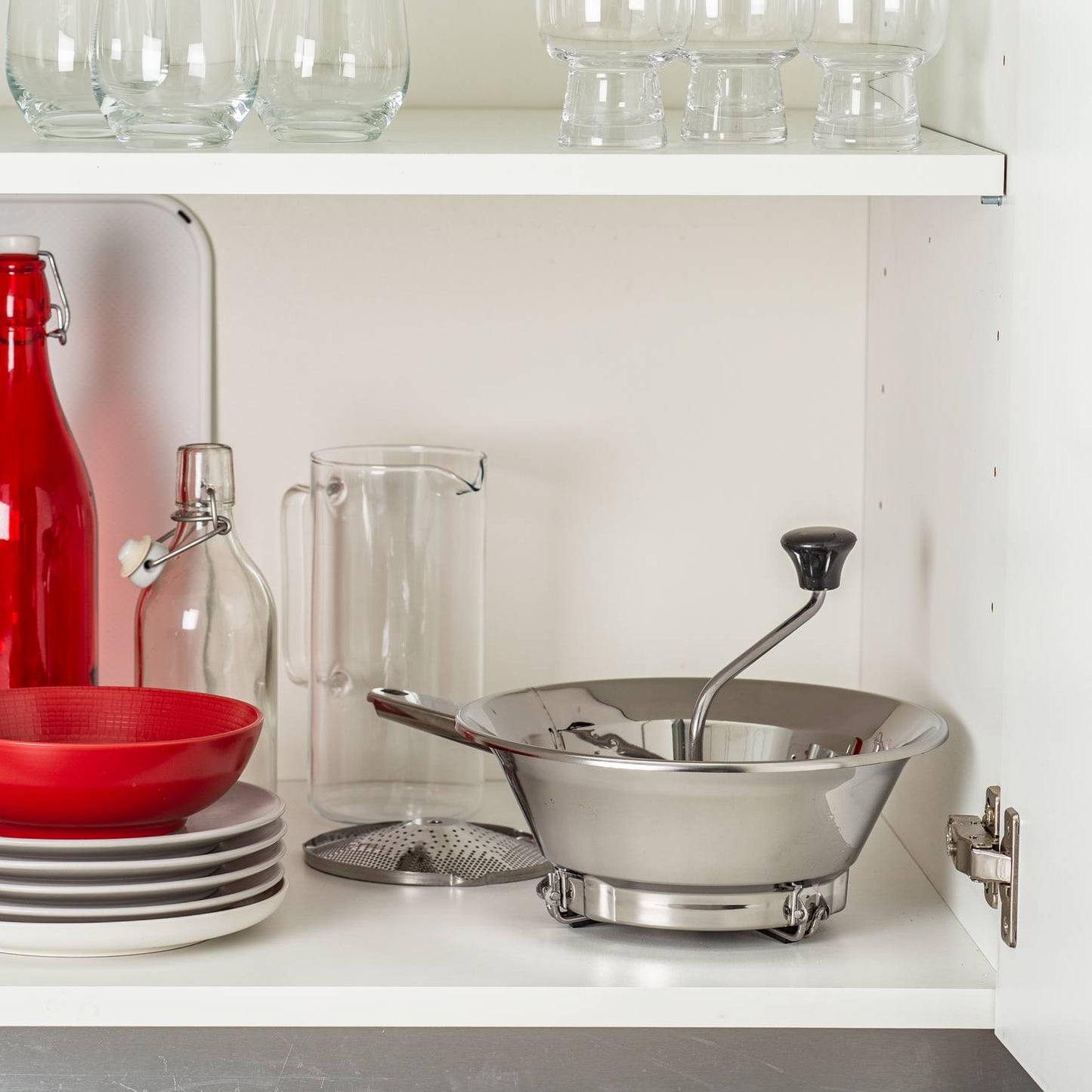Moulinex Passaverdure Grande A45306 Acciaio Inox 24 cm – Meccanica a 2 Dischi Intercambiabili per Salse e Puree Perfette