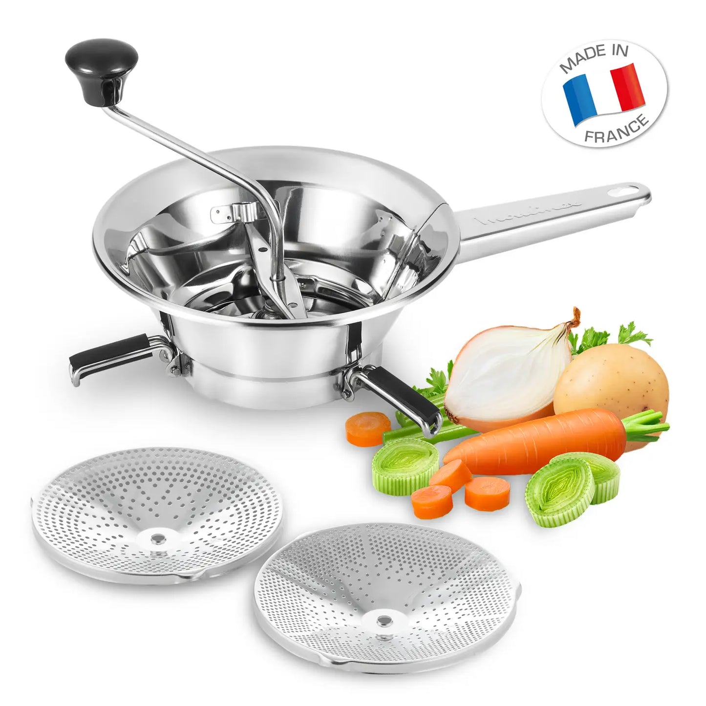 Moulinex MLX40106 Passaverdure Professionale in Acciaio Inox – La Soluzione Tradizionale per Passati e Salse Perfette