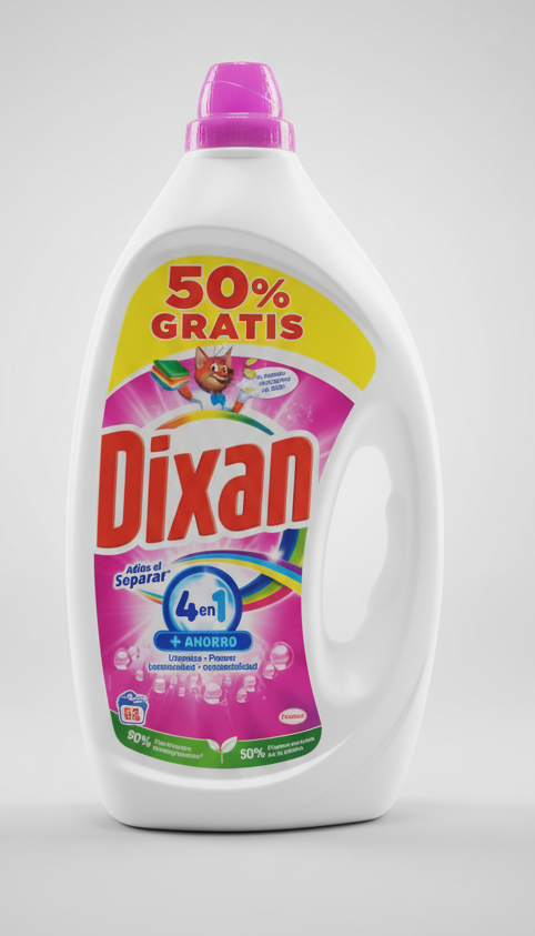 Dixan Detersivo Liquido Lavatrice 4 in 1 (2.475 Litri) | 55 Lavaggi ...