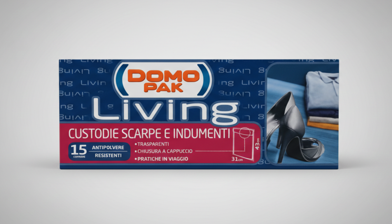 Dompak Living Custodie Trasparenti Cambio Stagione Organizzatore Armadio Professionale Anti-Polvere e Anti-Umidità