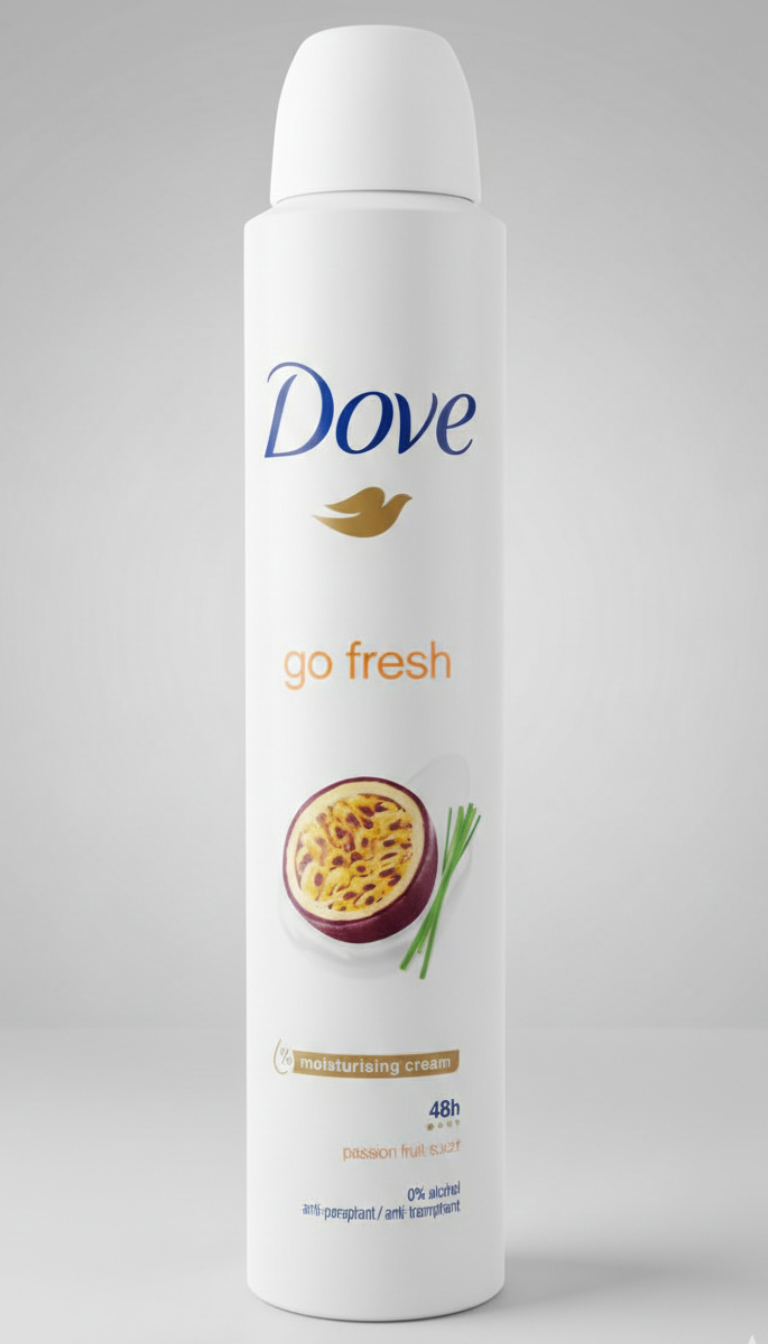 Dove Advanced Care Go Fresh Passion Fruit Spray 200ml – Deodorante Antitraspirante 72H con Pro-Ceramide Technology