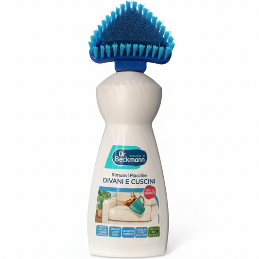 Dr. Beckmann Smacchiatore Divani e Tappezzeria 400ml con Soft Brush, elimina macchie e cattivi odori