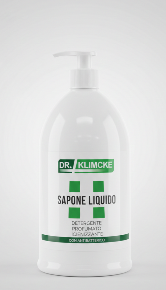 Dr. Klimcke Sapone Liquido Igienizzante 1L | Protezione Quotidiana Mani e Corpo | Formula Delicata Idratante | Formato Risparmio
