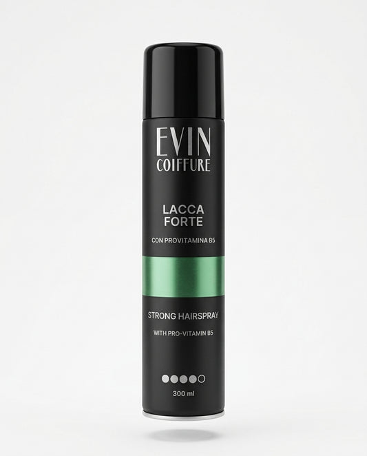 EVIN COIFFURE Lacca Forte Provitamina B5 300 ml Bombola – Spray Fissativo Volume e Sostegno Capelli Made in Italy
