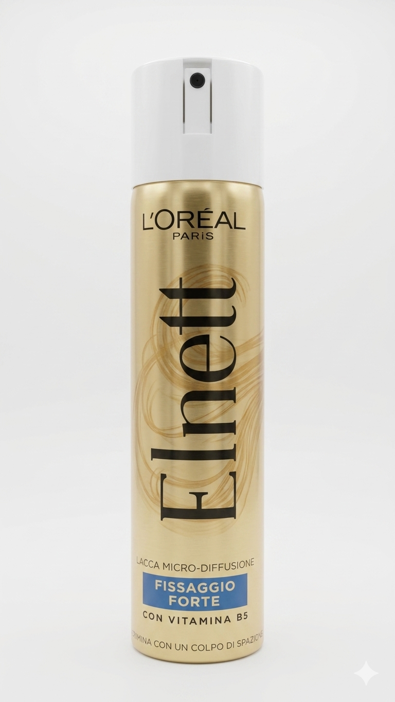 L'Oréal Paris Elnett Lacca Forte - Normale 75ml | Formato da Viaggio Cabina | Tenuta Invisibile Anti-Umidità | Si Elimina con un Colpo di Spazzola