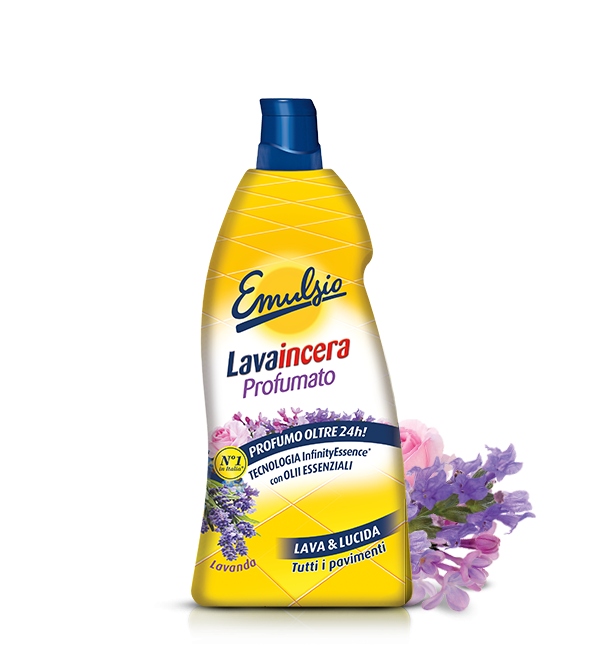 Emulsio Lavaincera Profumato Lavanda 875ml - Lava & Lucida, Profumo 24h+ Infinity Essence con Oli Essenziali, Senza Aloni