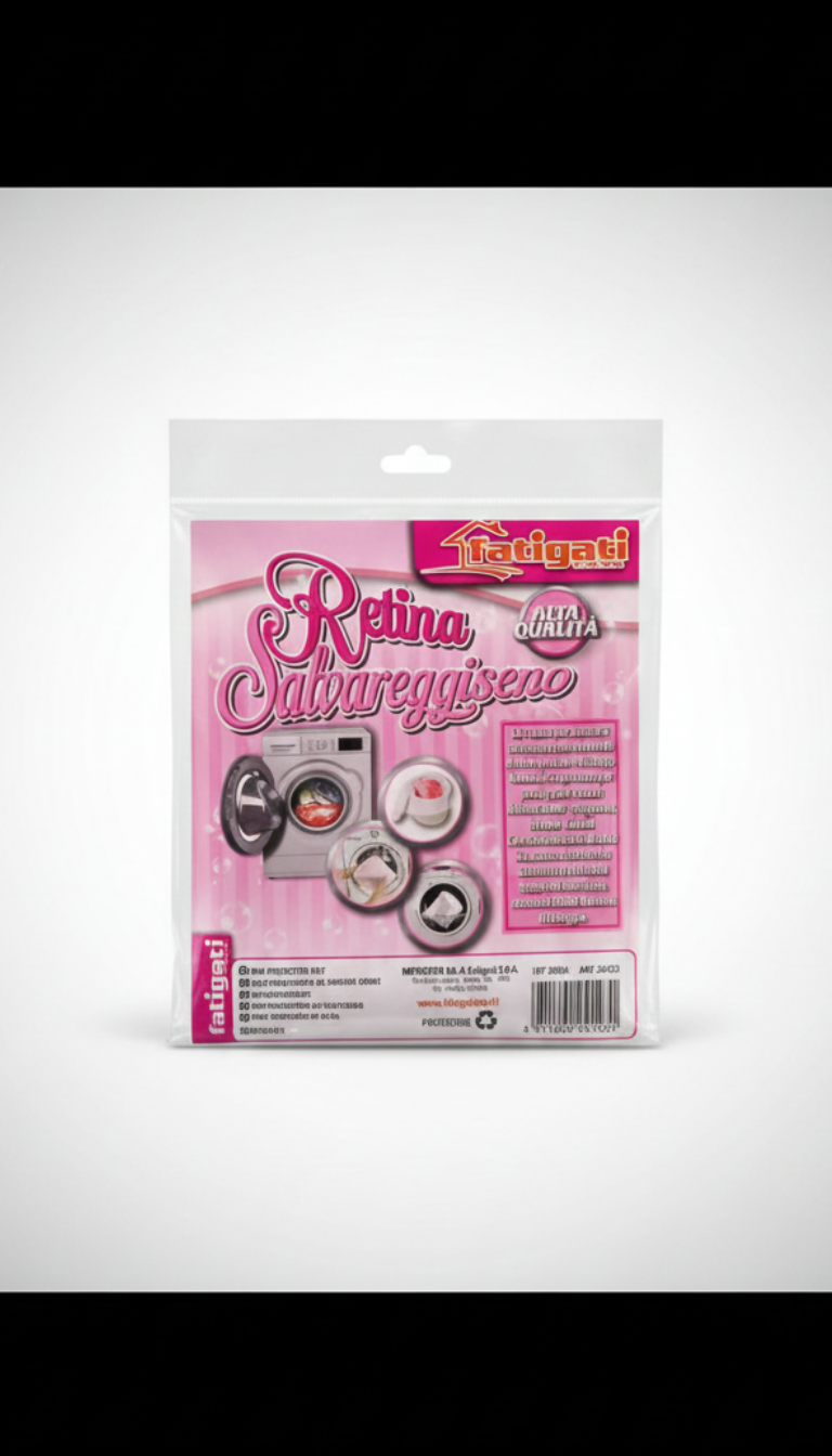 Fatigati Retina Salvareggiseno Alta Qualità | Sacchetto Protettivo per Reggiseni e Intimo | Con Supporti Anti-Schiacciamento | Protegge Ganci e Ferretti in Lavatrice | Chiusura a Cerniera Sicura