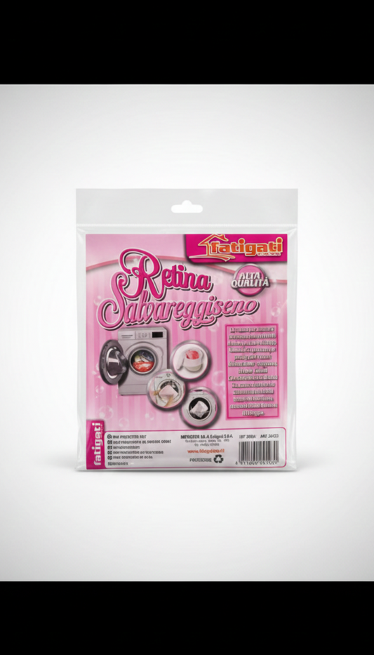 Fatigati Retina Salvareggiseno Alta Qualità | Sacchetto Protettivo per Reggiseni e Intimo | Con Supporti Anti-Schiacciamento | Protegge Ganci e Ferretti in Lavatrice | Chiusura a Cerniera Sicura