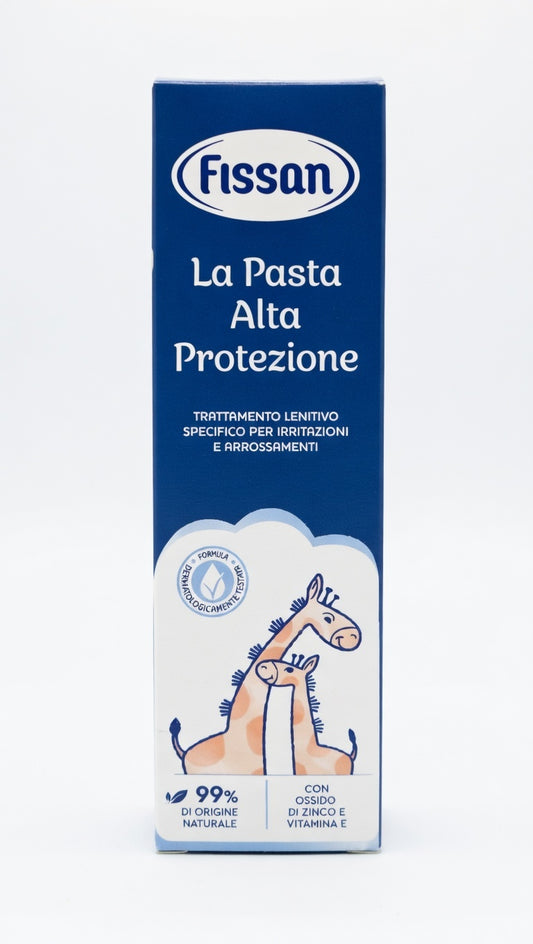 Fissan Pasta Alta Protezione 100g | Trattamento Lenitivo per Irritazioni e Arrossamenti | Con Ossido di Zinco e Vitamina E | 99% Origine Naturale
