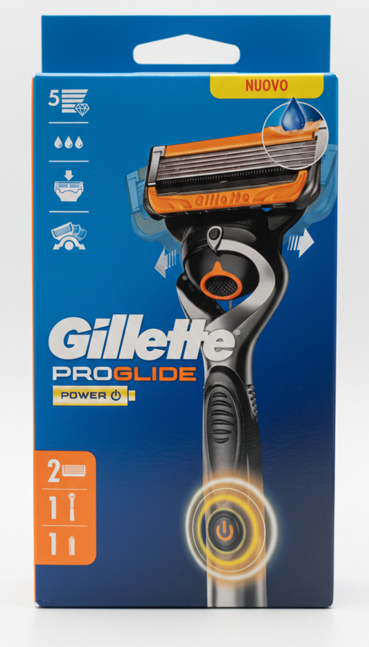 Gillette Labs ProGlide Power rasoio elettrico uomo con tecnologia FlexBall, 1 manico, 2 ricambi e pila inclusa.