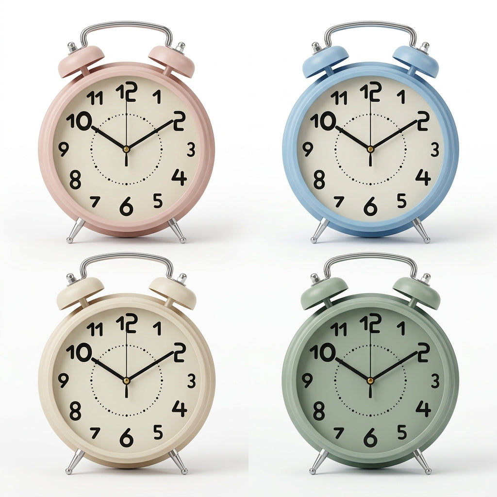 Suprema ART DESPIER Sveglia da Tavolo Vintage 24x29cm Polipropilene e Vetro – Orologio d'Arredo Retrò Grandi Dimensioni