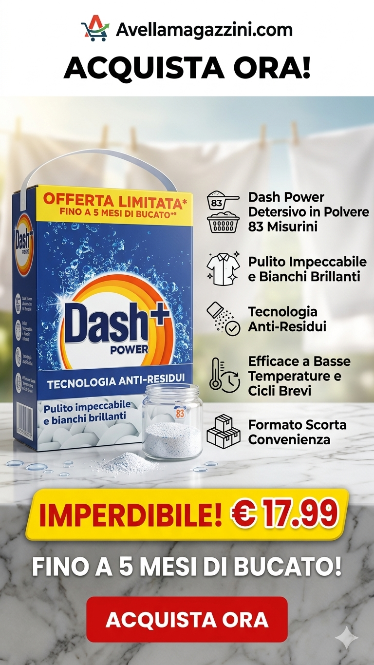 Dash Power Polvere 83 Misurini Avella Magazzini Dash Power Polvere 83 Misurini Avella Magazzini