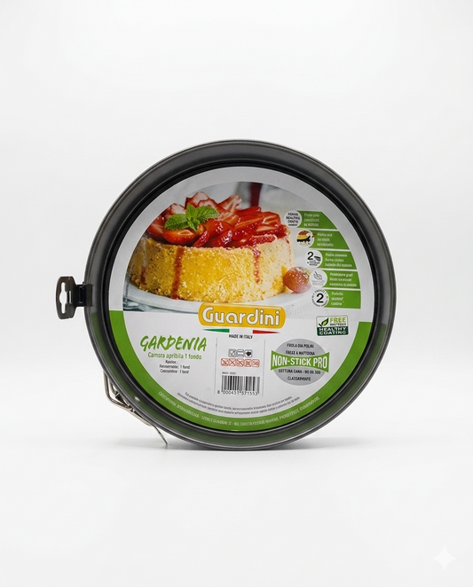 Guardini Tortiera Apribile Gardenia Ø 24 cm – Acciaio Hi-Top Antiaderente Skandia Xtreme Plus – Fondo Salvagoccia BPA e PFOA Free