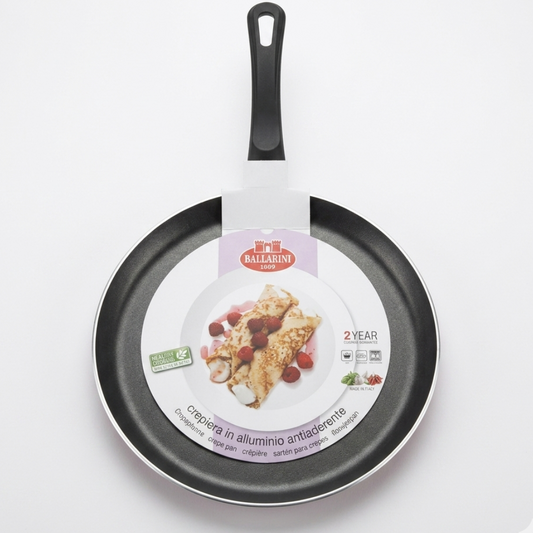Ballarini Firenze Crepiera Antiaderente 25 cm – Padella per Crêpes e Pancake in Alluminio Made in Italy