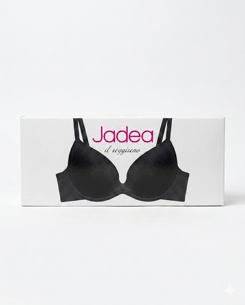 Jadea Reggiseno Push-Up Desiderio in Cotone Elasticizzato e Microfibra – Effetto Modellante Naturale e Sostegno Invisibile Anti-Sfregamento