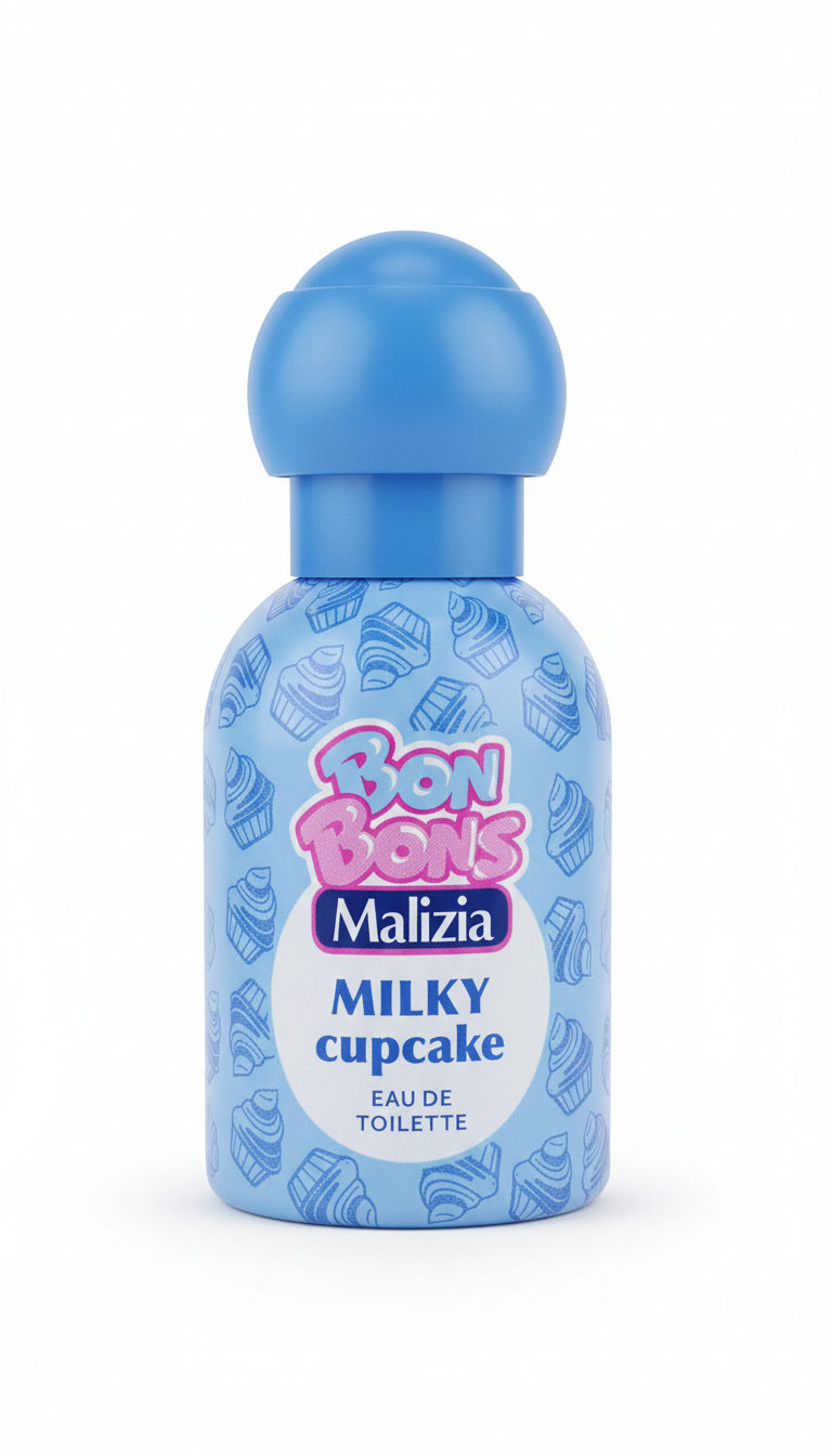 Malizia Bon Bons EDT Milky Cupcake 50 ml | Profumo Dolce al Profumo di Latte e Cupcake | Fragranza Cult per Teenager | Made in Italy