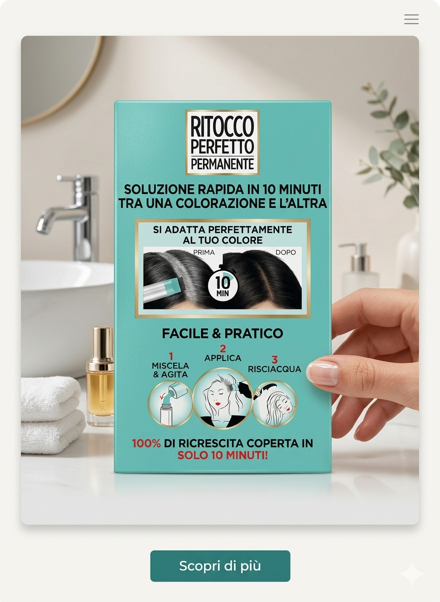 L'Oréal Paris Ritocco Perfetto Permanente Gel Colorante Radici Nero N. 2 – Copertura Ricrescita 100% Professionale in 10 Minuti – Formula Antimacchia ed Applicatore di Precisione Salva-Tempo
