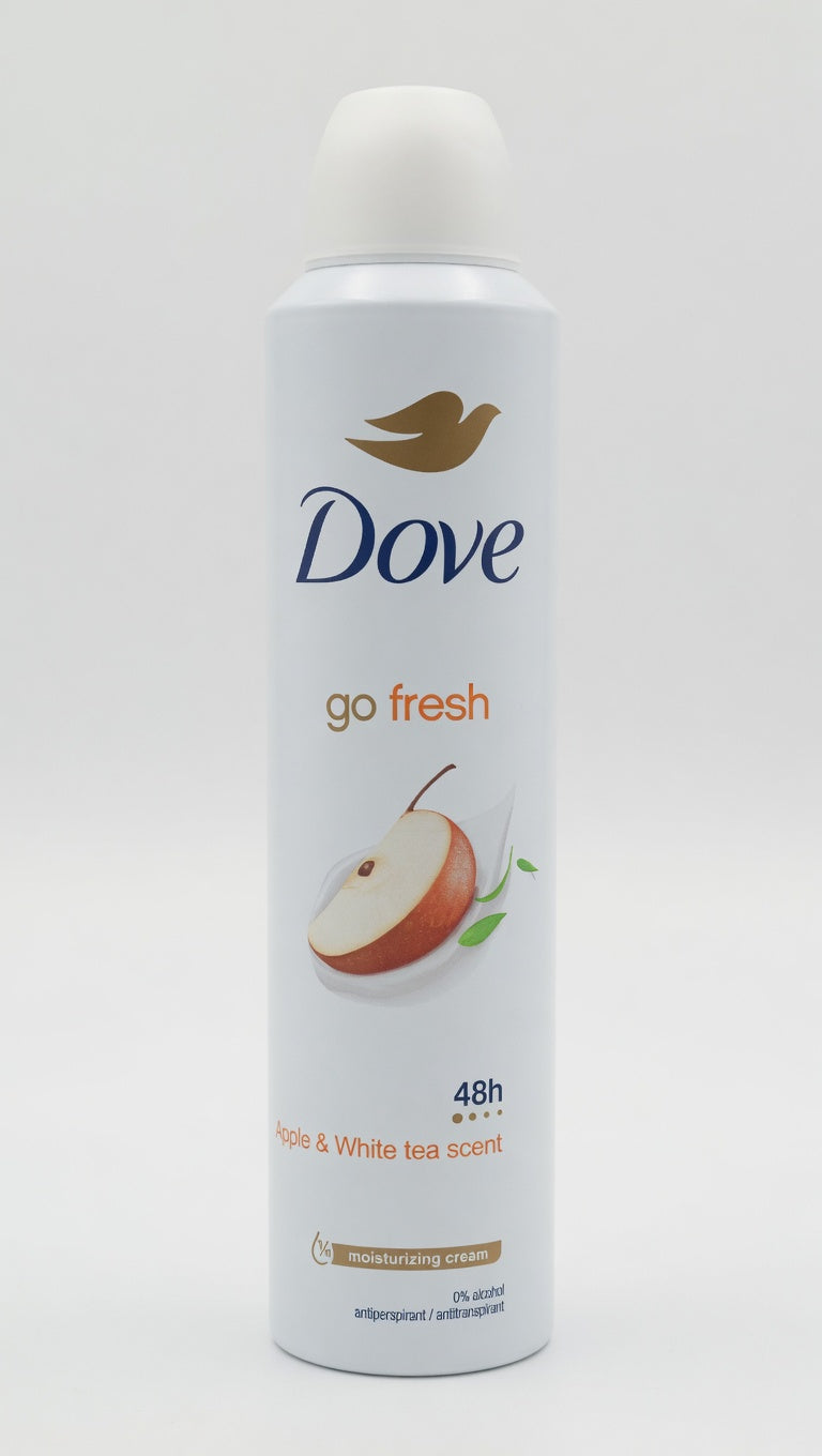 Dove Go Fresh Mela e Tè Bianco Bundle 6x 250ml – Deodorante Spray Antitraspirante Idratante 48h