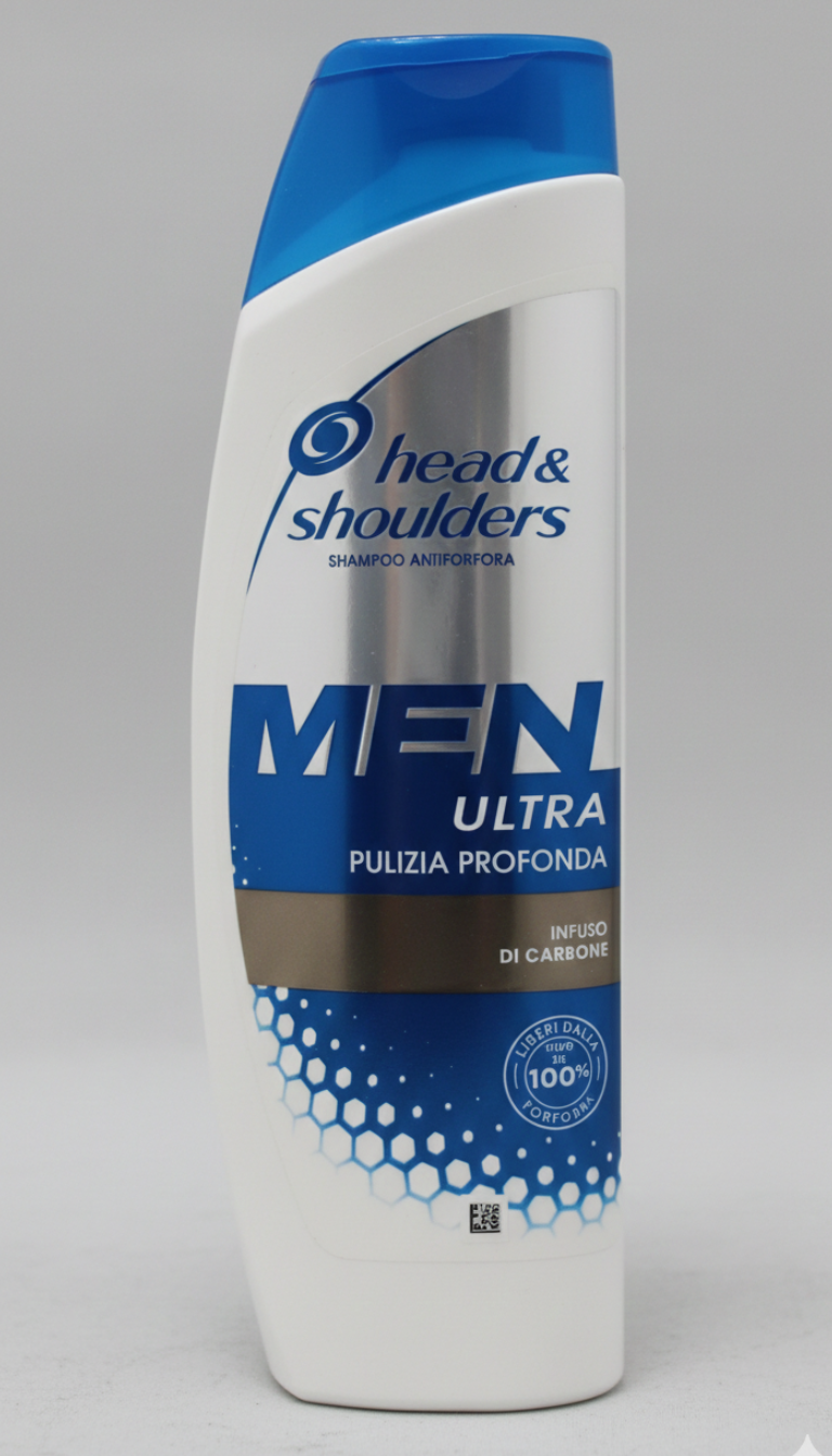 Head & Shoulders Men Ultra Shampoo Antiforfora 225ml | Pulizia Profonda e Protezione Fino al 100% dalla Forfora | Formula Potenziata Men Ultra | Dermatologicamente Testato | Rispetta il Microbioma del Cuoio Capelluto