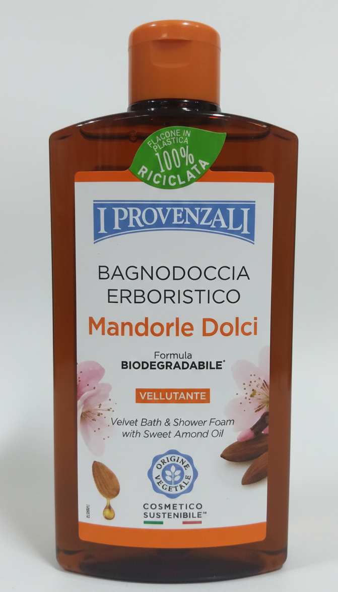 I Provenzali Bagnodoccia Erboristico & Biologico 400ml | Senza SLES e Parabeni | Dermatologicamente Testato | Flacone 100% Riciclato