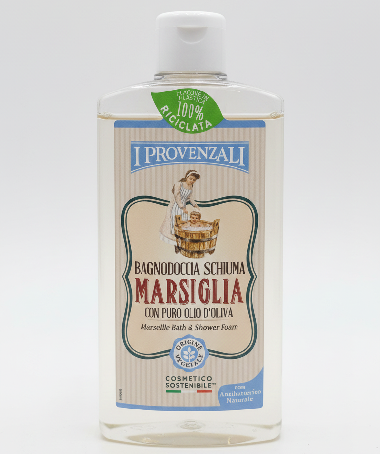 I Provenzali Bagnodoccia Erboristico & Biologico 400ml | Senza SLES e Parabeni | Dermatologicamente Testato | Flacone 100% Riciclato