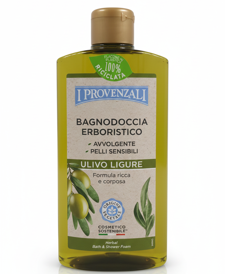 I Provenzali Bagnodoccia Erboristico & Biologico 400ml | Senza SLES e Parabeni | Dermatologicamente Testato | Flacone 100% Riciclato