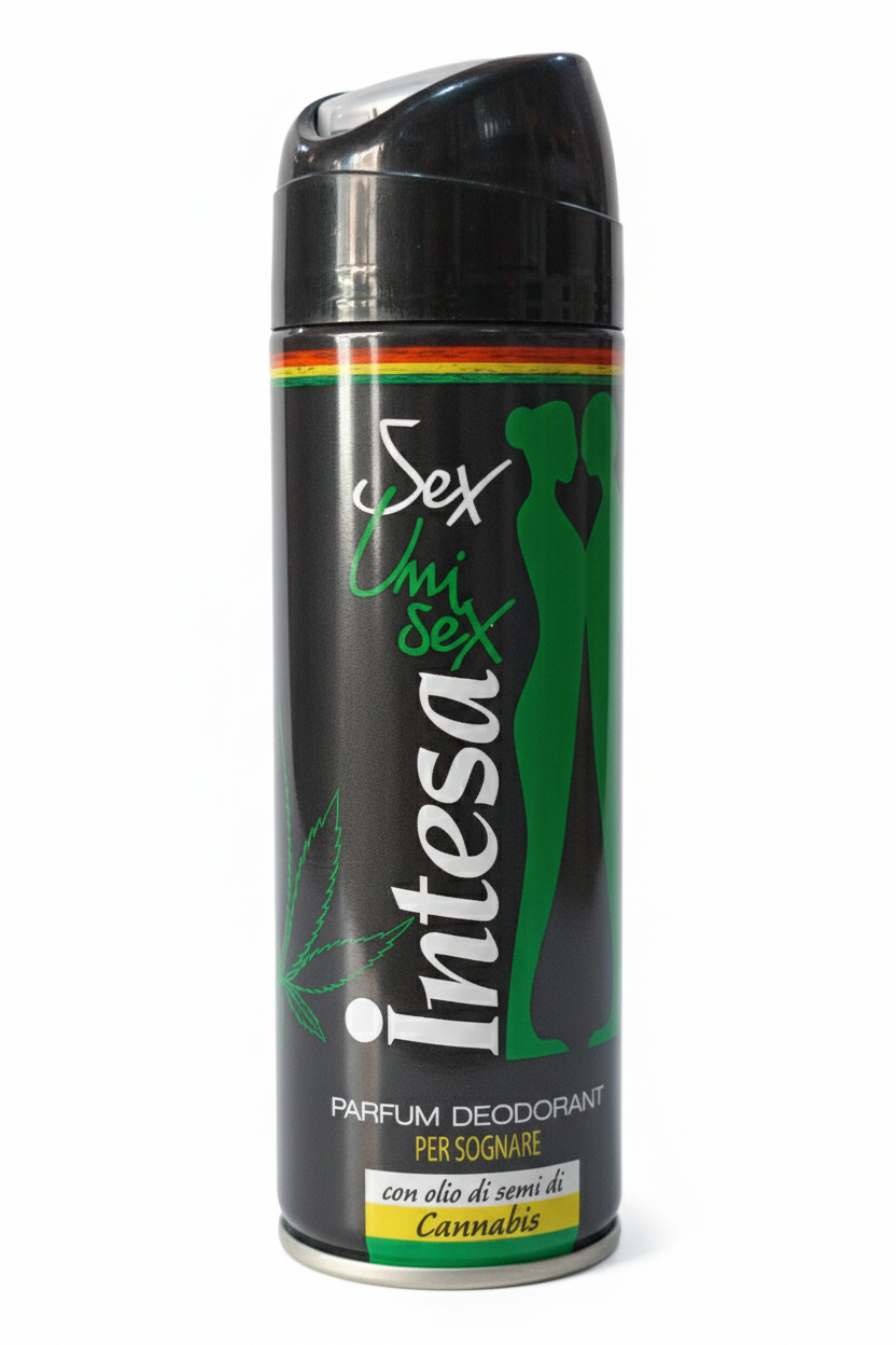 Intesa Deo Spray Unisex Cannabis 125ml – Parfum Deodorant Mirato – Con Olio di Semi di Canapa – Protezione 24H