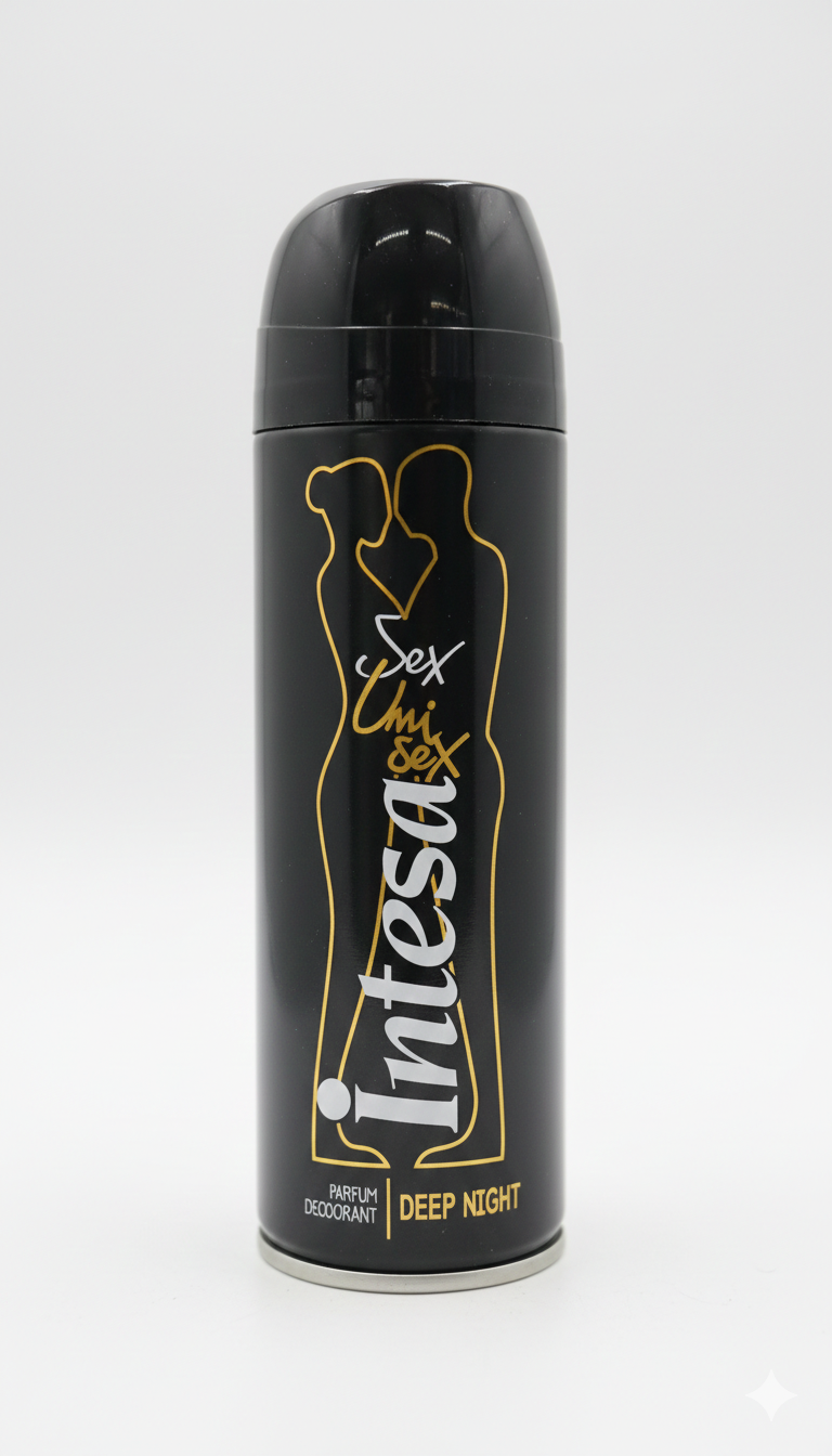 Intesa Sex Unisex Parfum Deodorant Deep Night 125ml | Fragranza Seducente e Misteriosa | Deodorante Profumato Lunga Persistenza | Made in Italy by Mirato