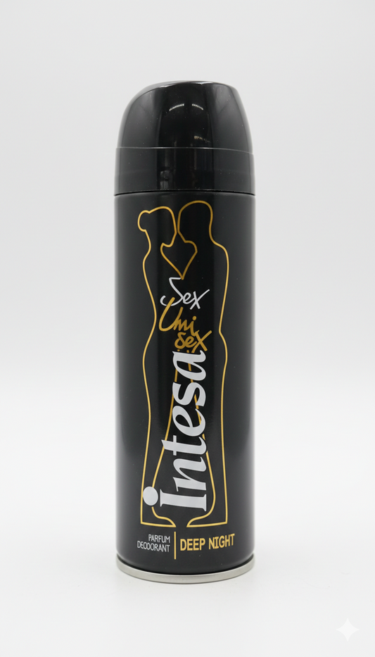Intesa Sex Unisex Parfum Deodorant Deep Night 125ml | Fragranza Seducente e Misteriosa | Deodorante Profumato Lunga Persistenza | Made in Italy by Mirato