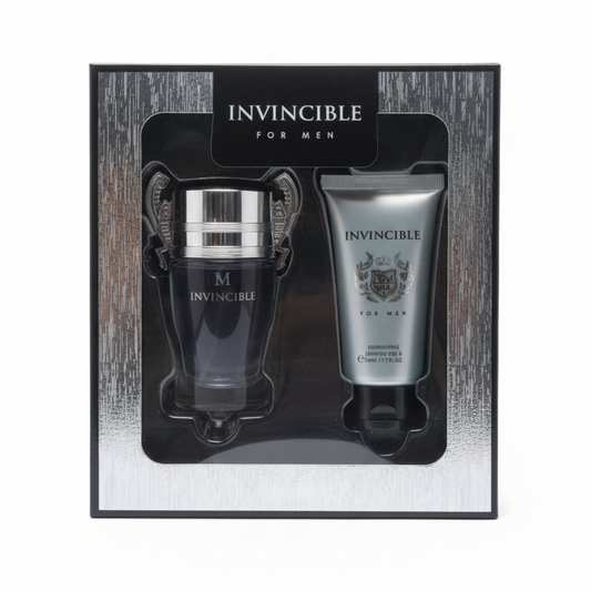 Invincible for MEN Set Regalo Uomo | Eau de Toilette 50ml + Shower Gel 50ml | Edizione Limitata Potenza e Freschezza