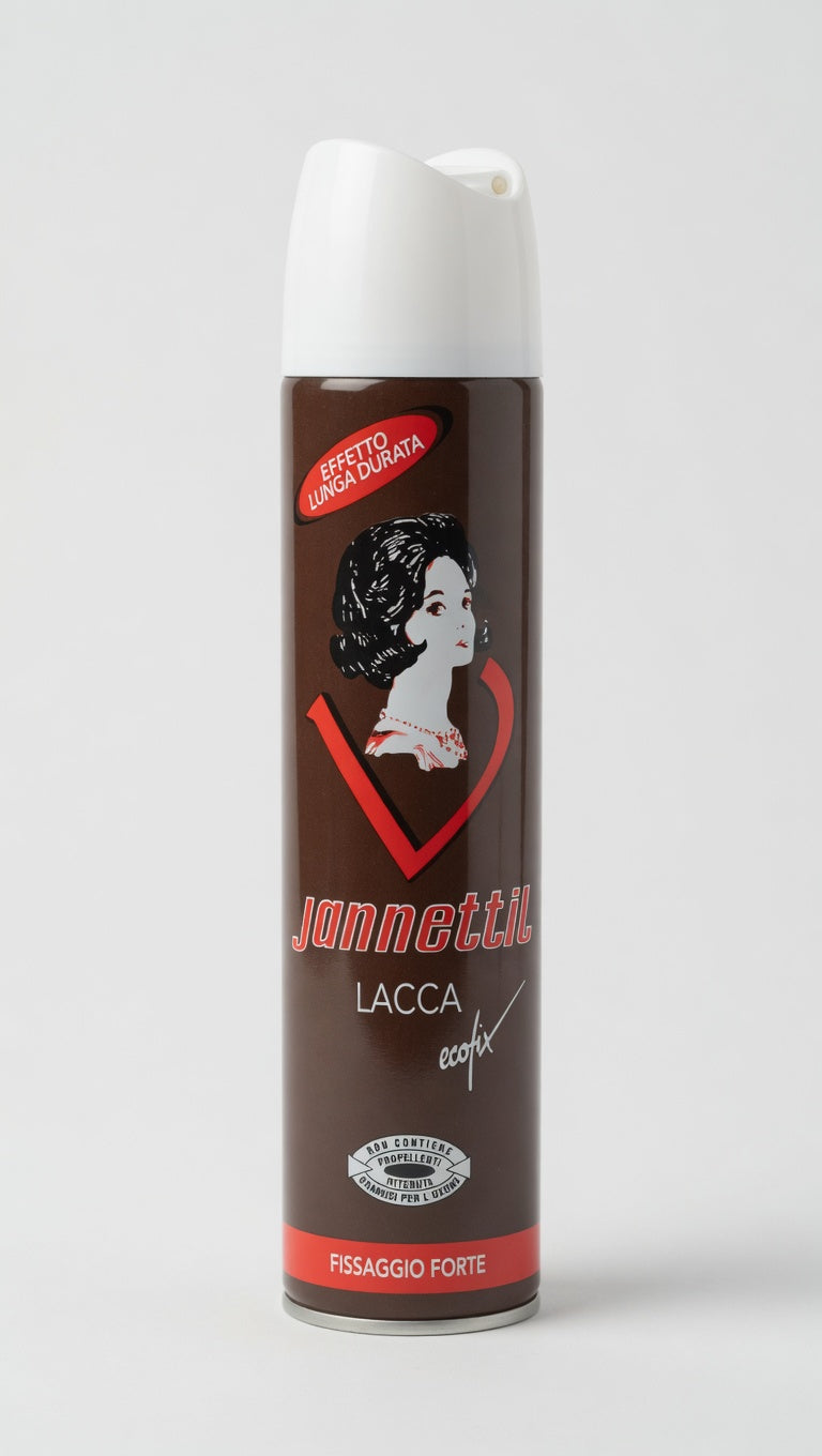 Jannettil Lacca Ecofix 300ml | Fissaggio Forte ed Effetto Lunga Durata | Lacca Ecologica Professionale | Lucentezza e Morbidezza Naturale