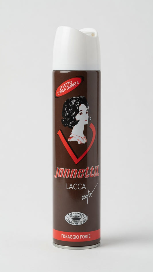 Jannettil Lacca Ecofix 300ml | Fissaggio Forte ed Effetto Lunga Durata | Lacca Ecologica Professionale | Lucentezza e Morbidezza Naturale