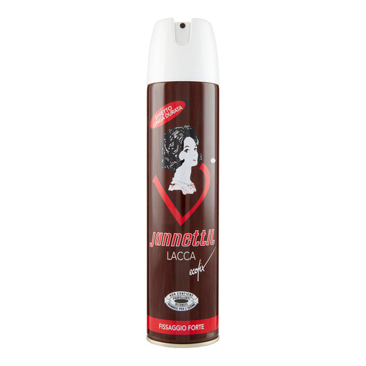 Jannettil Lacca Ecofix 400 ml | Fissaggio Forte ed Effetto Lunga Durata | Lacca Ecologica Senza Propellenti | Brillantezza Naturale