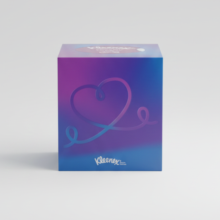 Kleenex Mindfulness Collection Box 48 Fazzoletti Bianchi 3 Veli | Design Ispirato al Benessere Quotidiano | Ultra Morbidi e Delicati sulla Pelle | Scatola d'Arredo in Limited Edition