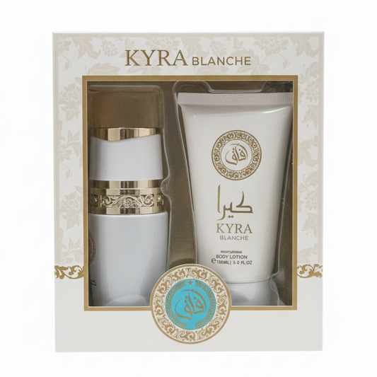 Kyra Blanche Set Regalo Eau de Parfum 100ml + Body Lotion 150ml | Fragranza Orientale Lussuosa Lunga Durata