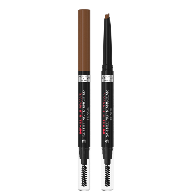 L'Oréal Paris Infaillible Brows 24H Filling Triangular – Matita Sopracciglia Lunga Tenuta con Punta Triangolare e Pettinino