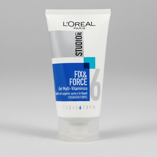 L'Oréal Paris Studio Line Fix & Force 6 Gel Multi-Vitaminico 150ml | Tenuta Forte Livello 6 | Con Vitamine PP e Pro-B5 | Rinforzante No Residui