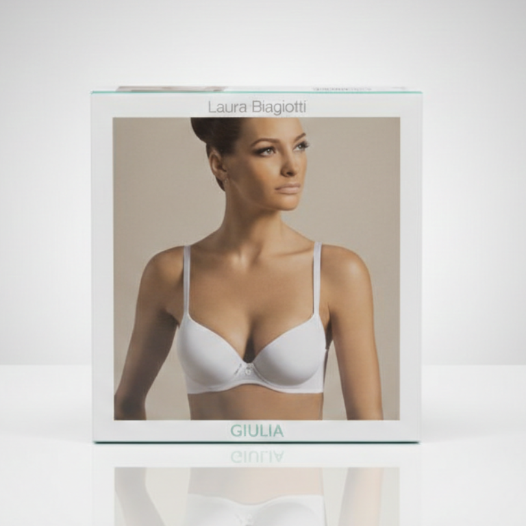 Laura Biagiotti Reggiseno Push-Up Gel 90131 – Effetto Volume Naturale in Microfibra – Coppe Imbottite Gel