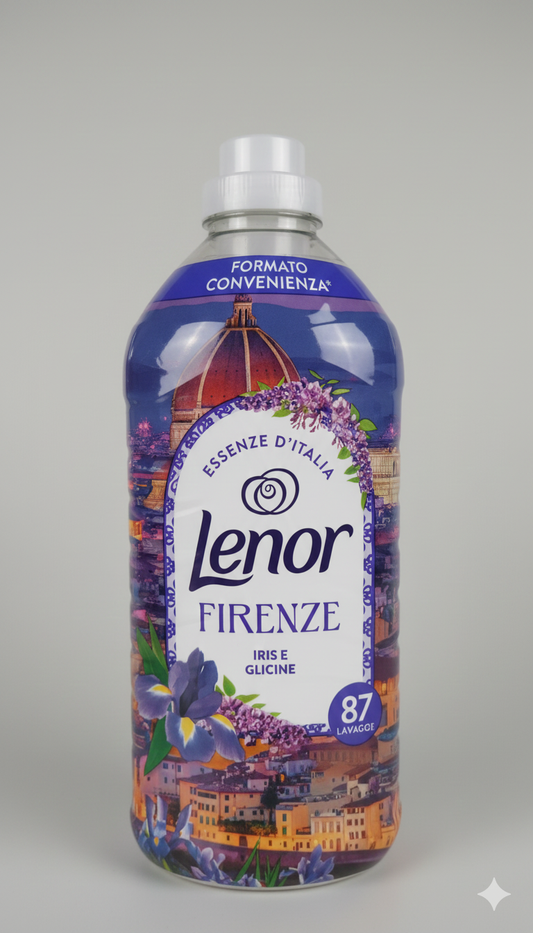 Lenor Essenze d'Italia | Ammorbidente Concentrato Firenze | 1,827 Litri | 87 Lavaggi | Fragranza Peonia e Fiori di Ciliegio | Champions Edition | Morbidezza a Base Vegetale | Maxi Formato