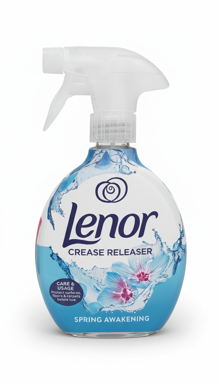 Lenor Crease Releaser Spring Awakening 500ml – Spray Rimuovi Pieghe Senza Ferro da Stiro – Azione Antistatica e Rinfrescante
