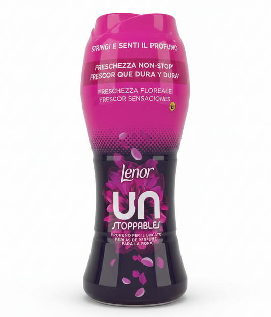 Lenor Unstoppables Floreale 195g | Perle Profumate per Bucato | Freschezza NON-STOP® Fino a 12 Settimane | Intensificatore di Profumo Floreale