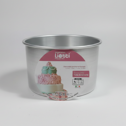 Liotti Tortiera Dritta per Torta Americana Ø 15x10h cm | Alluminio Professionale | Ideale per Layer Cakes e Pan di Spagna