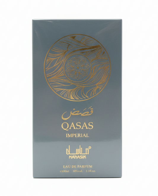 MANASIK Qasas Imperial Eau de Parfum 100ml Unisex | Fragranza Orientale Regale e Maestosa | 80% Vol.