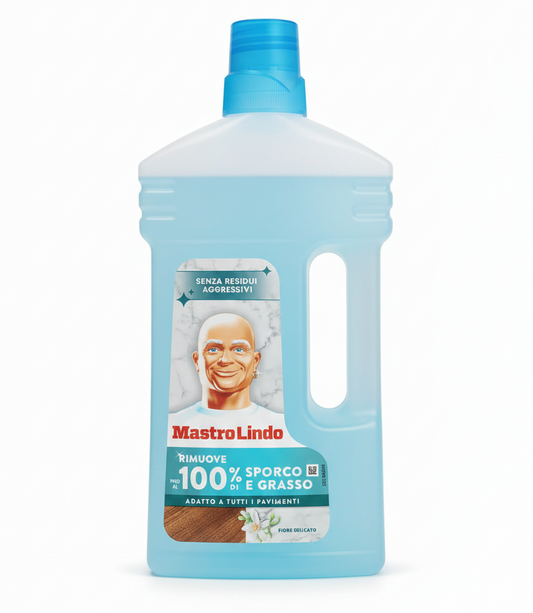 Mastro Lindo Pavimenti pH Neutro 930ml | Detergente Delicato per Parquet, Marmo e Ceramica | Formula Senza Residui Aggressivi | Pulizia Profonda Senza Aloni