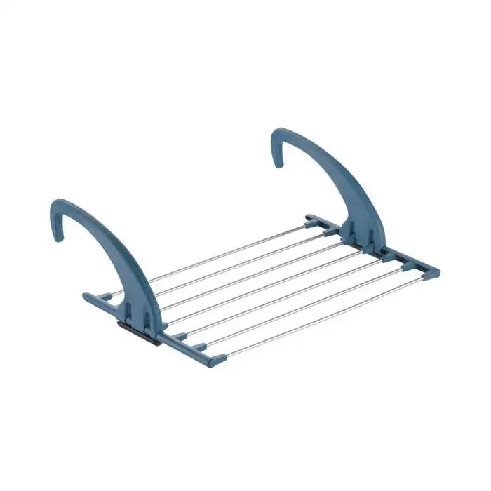 Meliconi Lock Balcony Stendibiancheria da Balcone in Alluminio | 10 Metri di Stenditura | 100% Antiruggine e Resistente | Bracci Regolabili e Robusti | Design Salvaspazio per Ringhiere