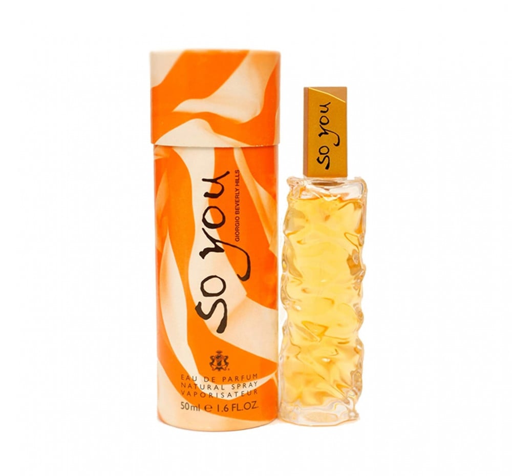 Giorgio Beverly Hills So You Eau de Parfum Donna 50 ml – Profumo Orientale-Fiorito alla Vaniglia e Prugna